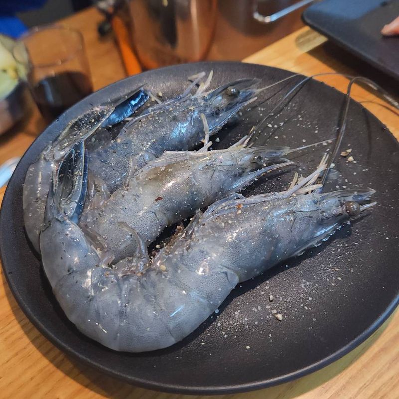大ぶりのエビ